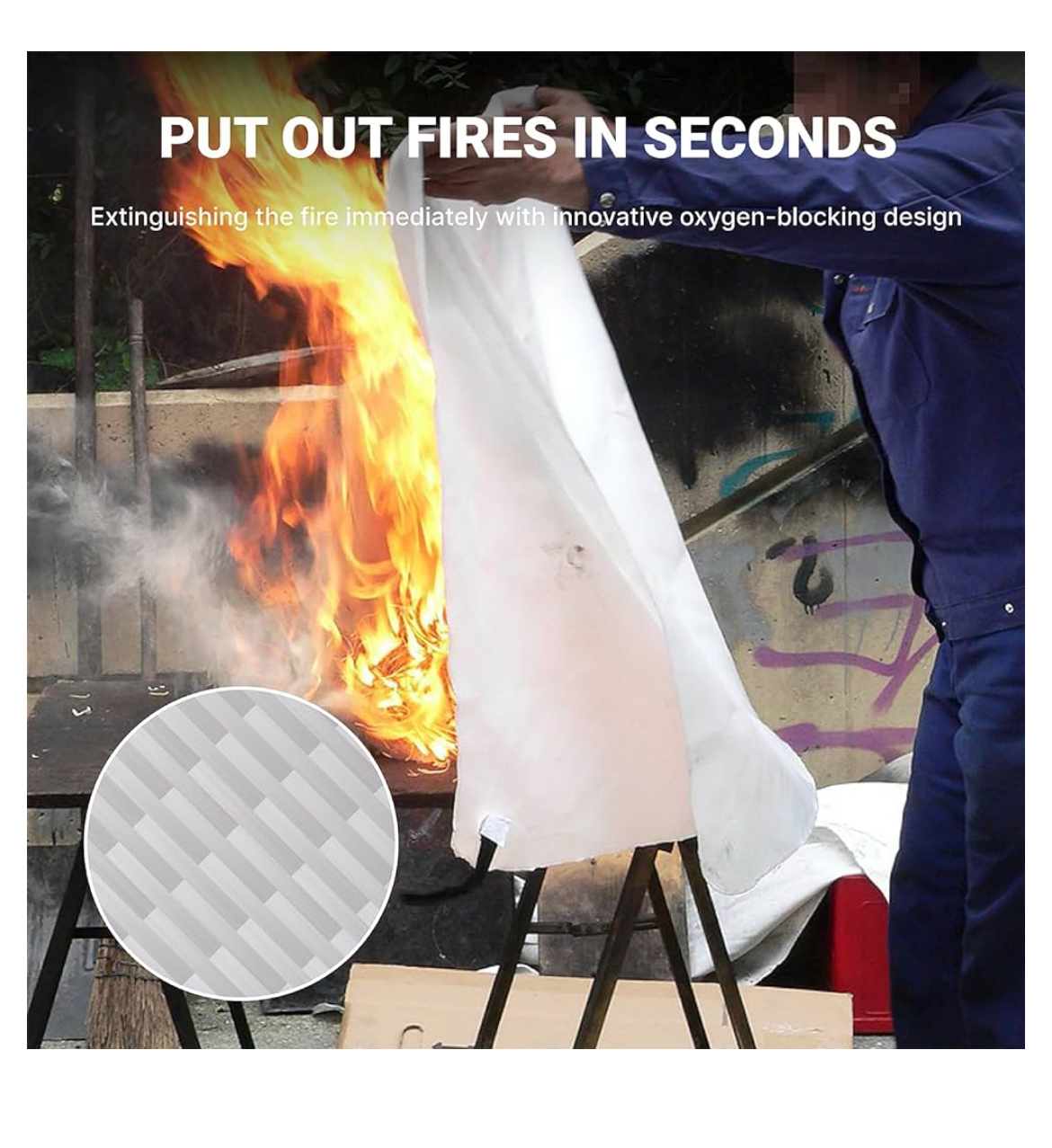 Emergency Fire Blanket - 40" x 40"