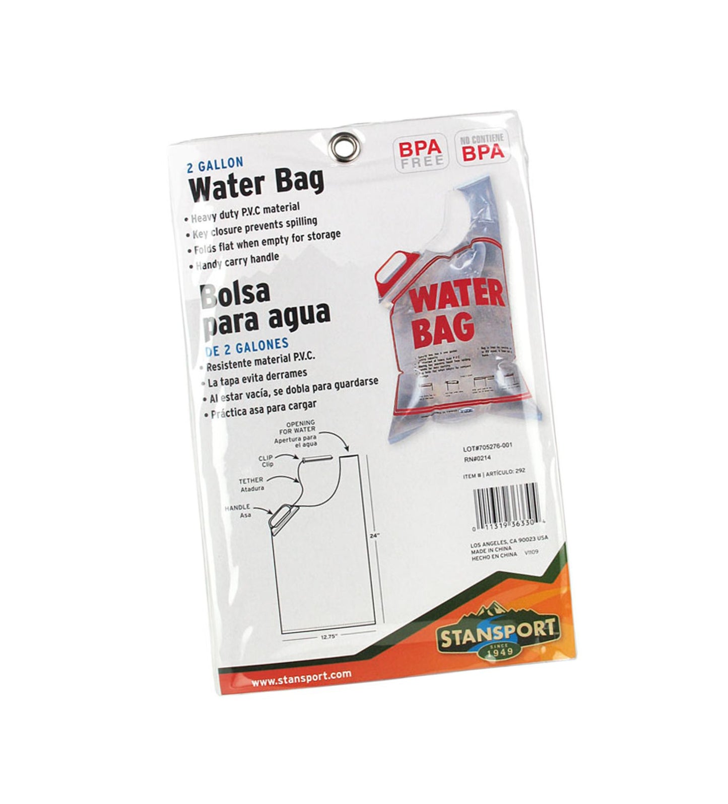 2.5-Gallon Portable Water Storage Bag – Heavy-Duty, Foldable Water Carrier