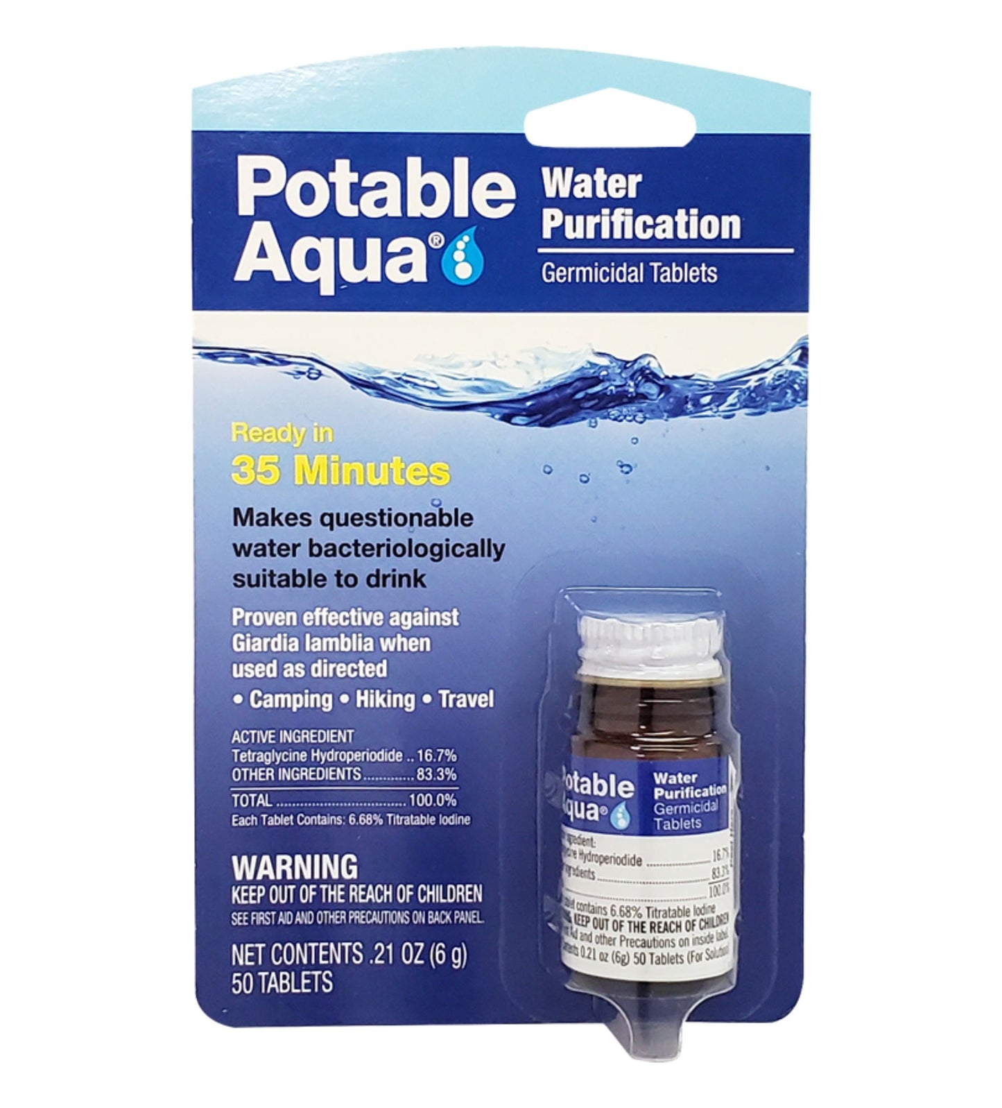 POTABLE AQUA® Water Purification Tablets – Emergency Drinking Water Tablets