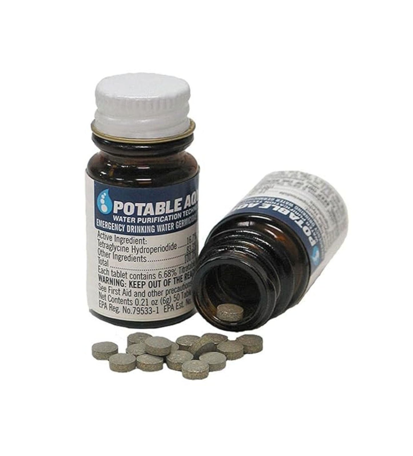 POTABLE AQUA® Water Purification Tablets – Emergency Drinking Water Tablets